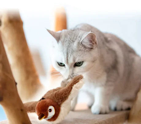 Interactive Plush Pet Toy — Soft Animal Play Toy for Dogs & Cats, Stimulates Hunting & Play Instincts
